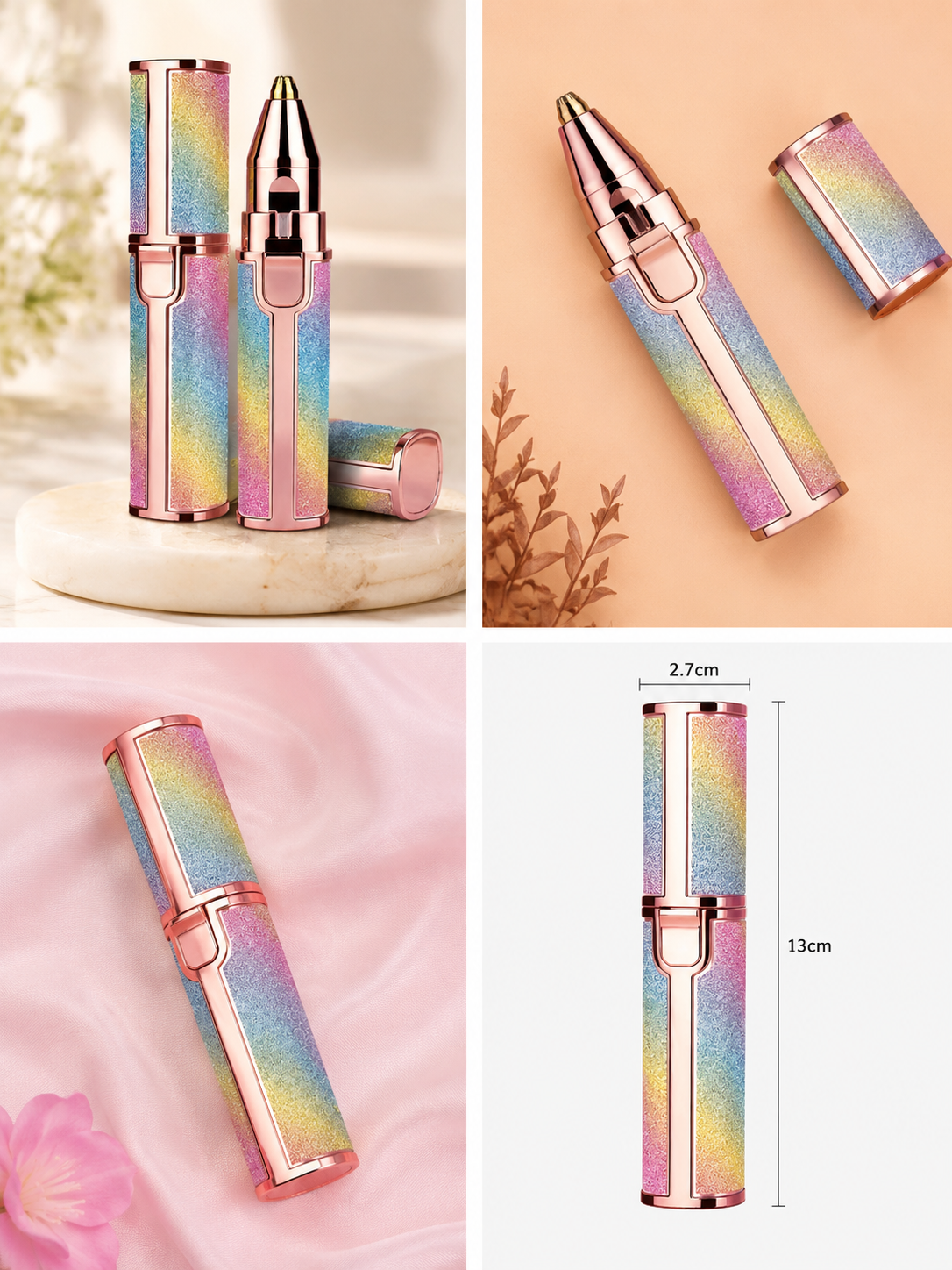 2 in 1 Electric rechargeable Eyebrow & Face Hair Trimmer