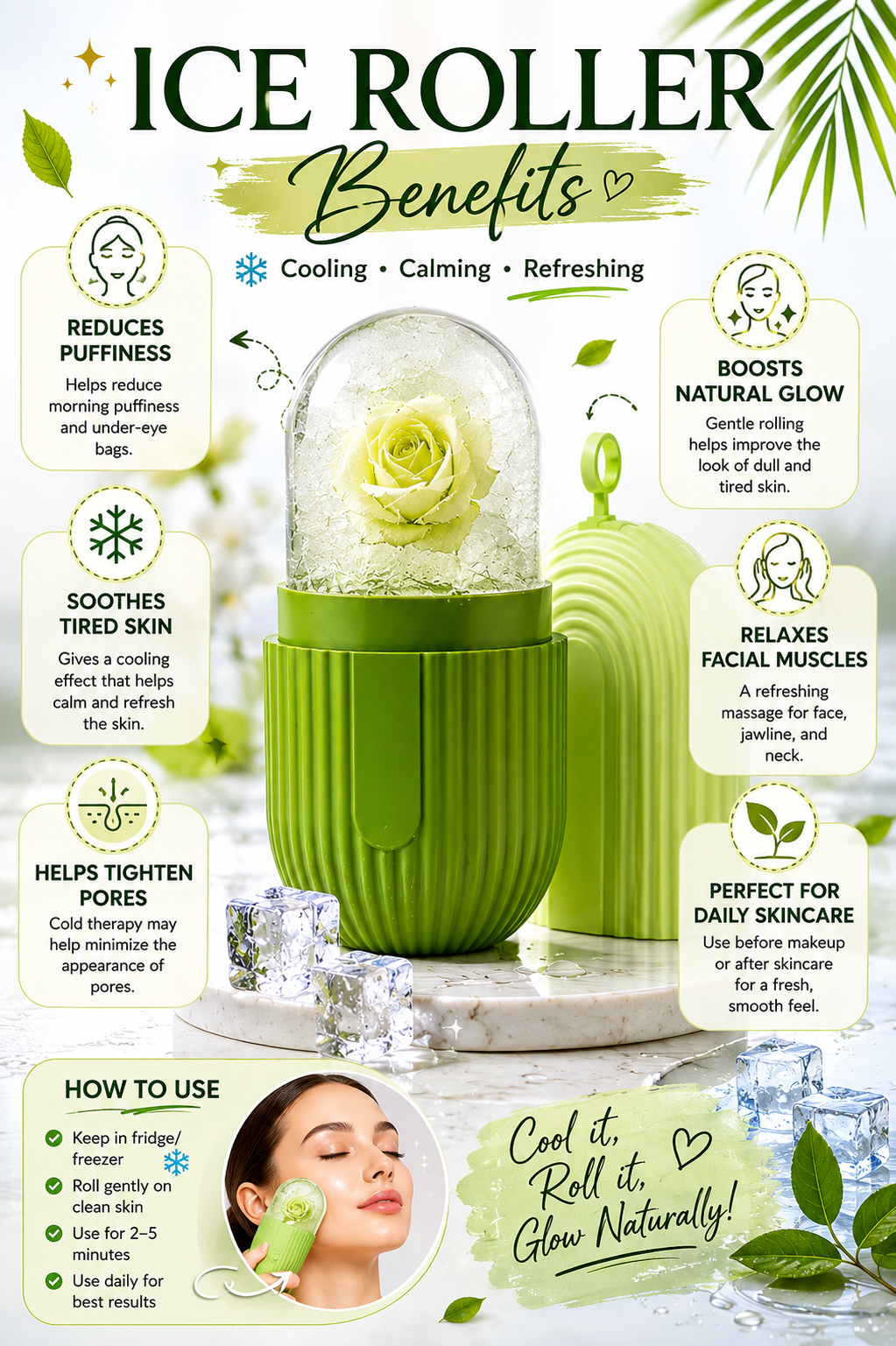 Ice Roller for Face Massage & skin care in Pakistan
