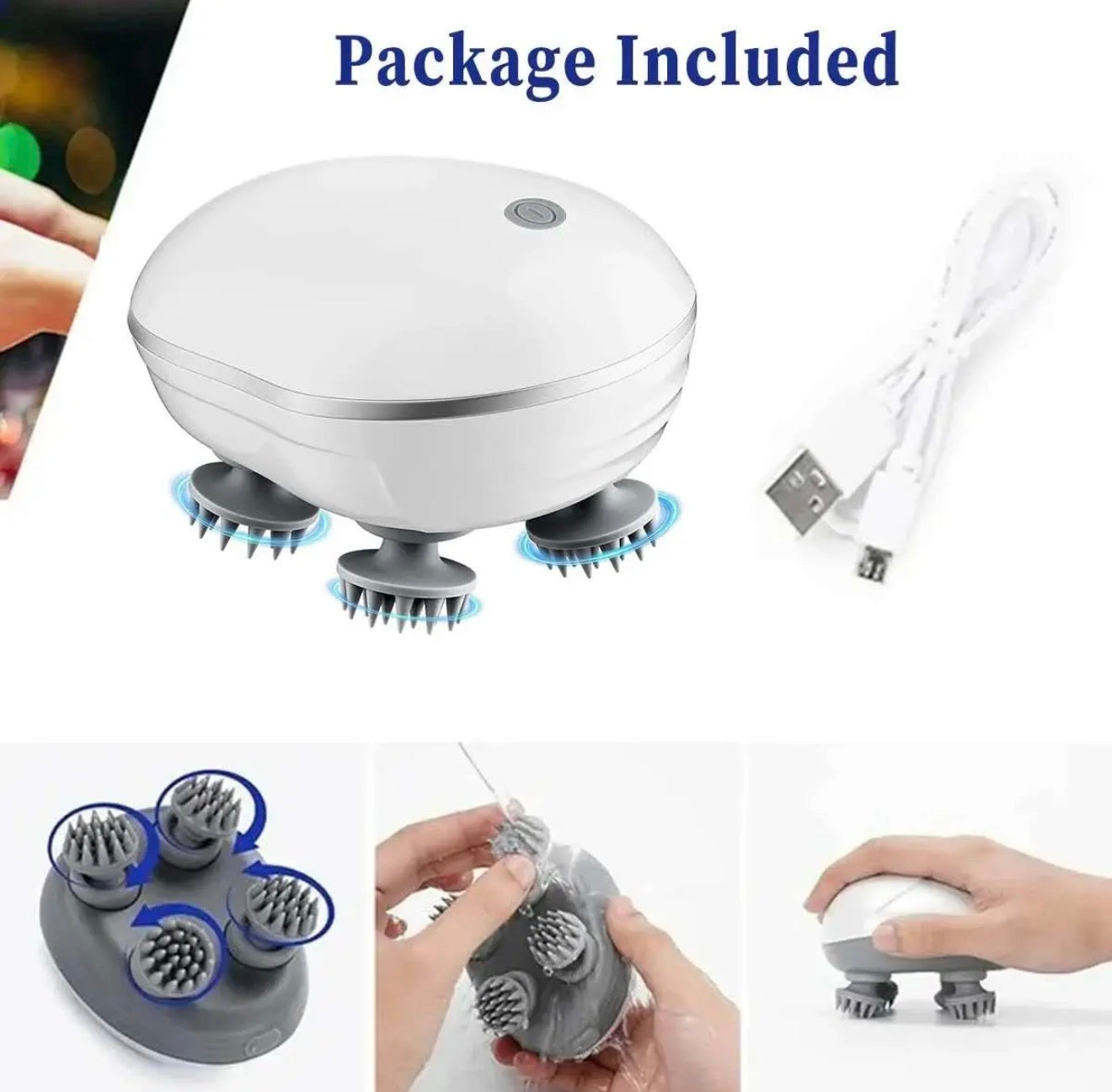 Head, Scalp & Body Massager